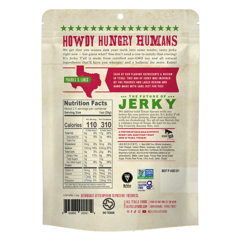 its jerky yall prickly pear teriyaki vegan jerky back of package