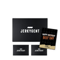 Beef Jerky Gift Box 3 Month Plan with Happy Birthday greeting card