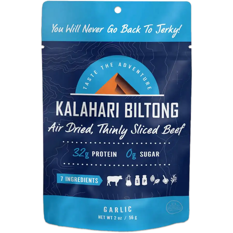 Kalahari Biltong Garlic Flavored Beef Biltong