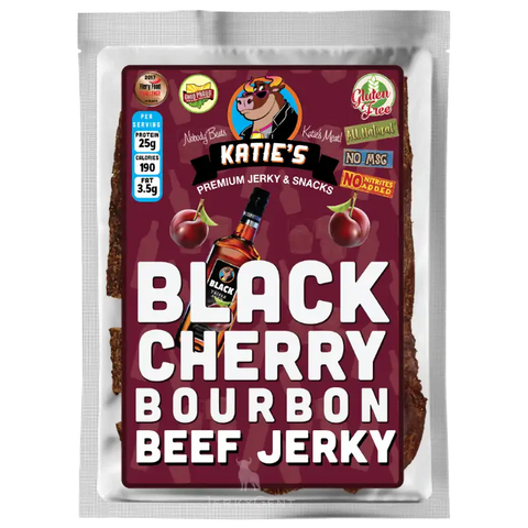Katies Black cherry bourbon beef jerky