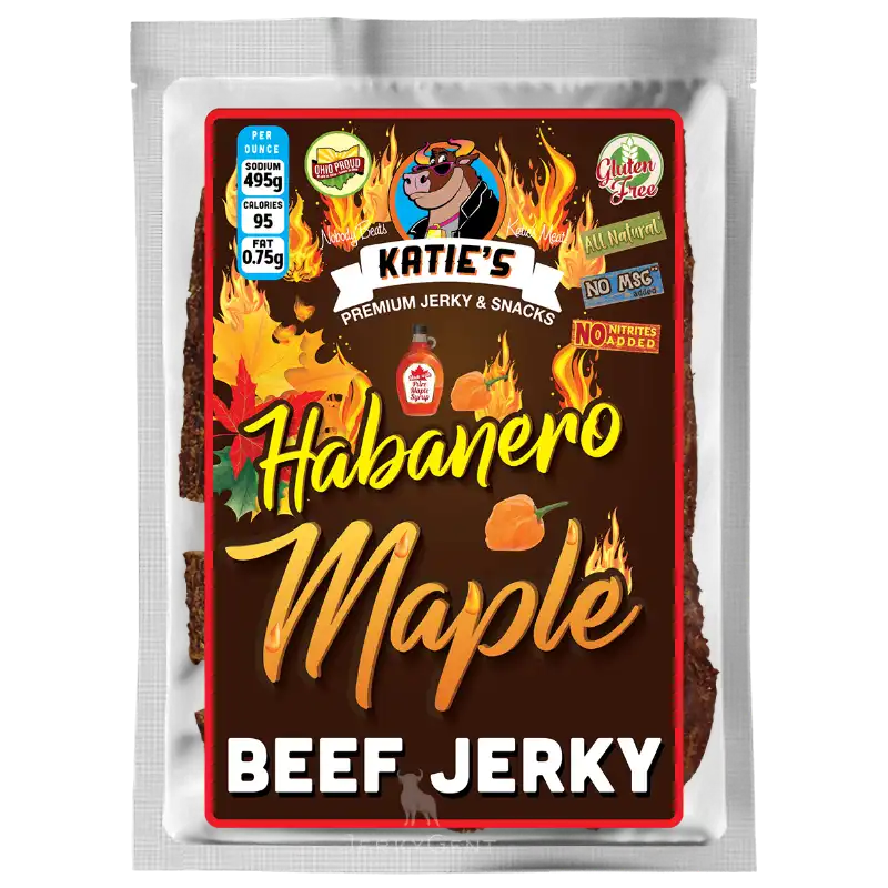 Katie's Habanero Maple Premium Beef Jerky | JerkyGent.com