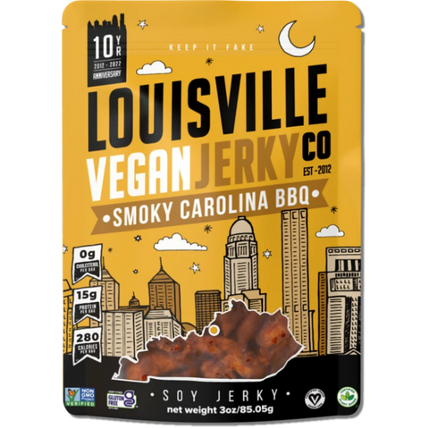 Louisville Vegan Jerky Co. - Smoky Carolina BBQ Vegan Jerky