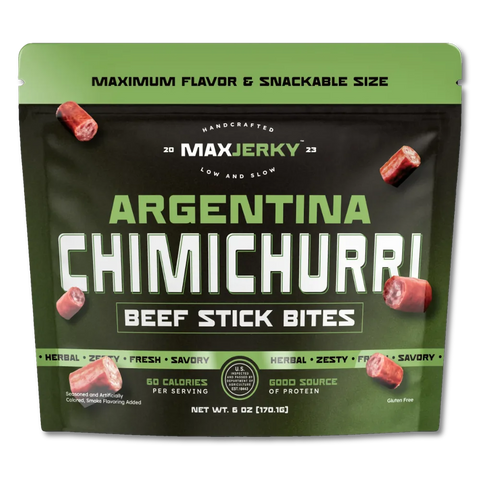 Max Jerky Argentina Chimichurri Beef Stick Bites, 6.0-oz