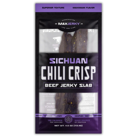 MaxJerky Sichuan Chili Crisp Beef Jerky Slab