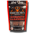 Mesquite Creek Jerky Co. Mesquite Habanero beef jerky package on a white background
