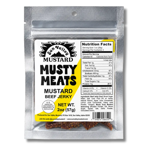 Sun Valley Mustard Musty Meats Beef Jerky