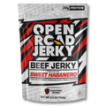 Open Road Jerky Sweet Habanero beef jerky package on a white background