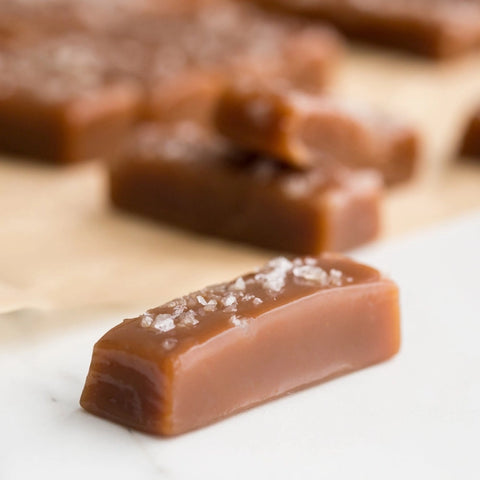 Shotwell Candy Co. Original Salted Caramels Close Up