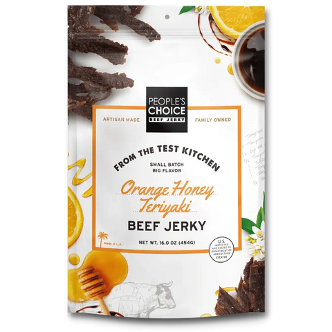 People's Choice Orange Honey Teriyaki Beef Jerky Tasting Kitchen Front