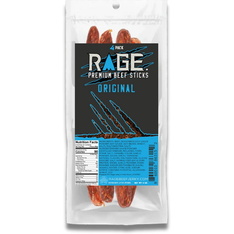 Rage Premium Beef Sticks Original