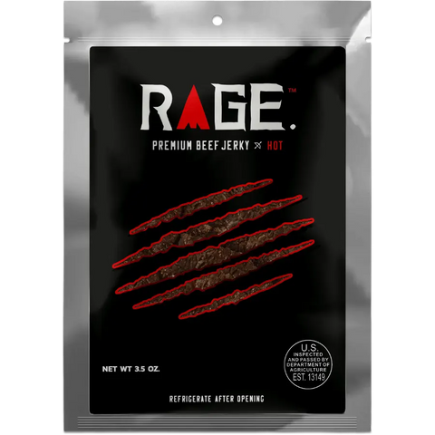 Rage Beef Jerky Hot Flavor