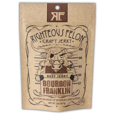 Righteous Felon Bourbon Franklin Beef Jerky