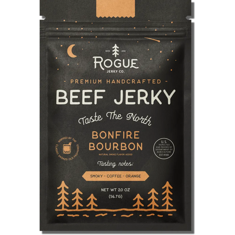 Rogue Jerky Co. Bonfire Bourbon Beef Jerky