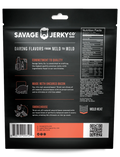 Savage Jerky Co Smokehouse Bacon Jerky Back Of Package