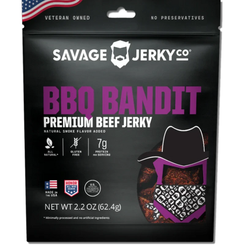 Savage Jerky Co. BBQ Bandit Beef Jerky