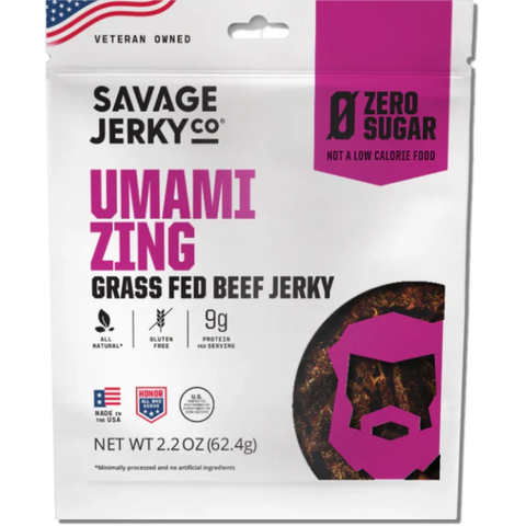 Savage Jerky Co. Umami Zing Beef Jerky