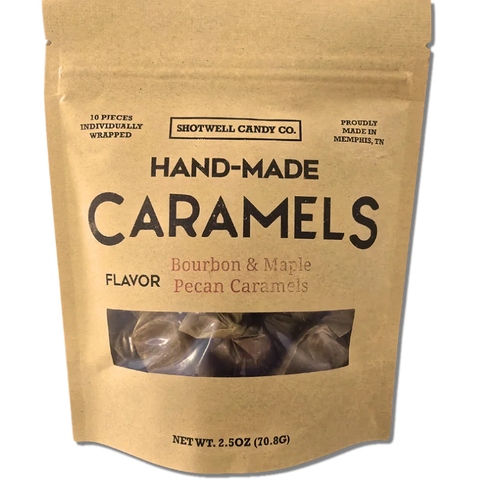 Shotwell Candy Co. Bourbon & Maple Pecan Caramels