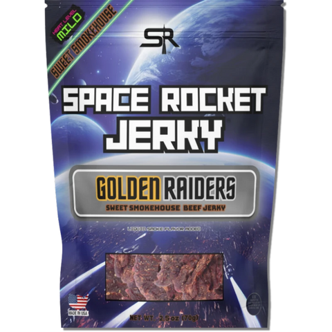 Space Rocket Jerky Sweet Smokehouse Beef Jerky (Golden Raiders)