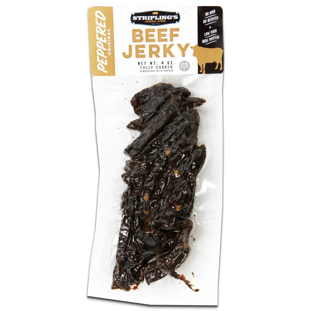 Stripling's Original Peppered Beef Jerky, 2.0-oz | JerkyGent