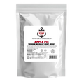 Apple Pie Tender Brisket Beef Jerky bag from Greenport Jerky Company, silver resealable pouch with white label and nutrition info.