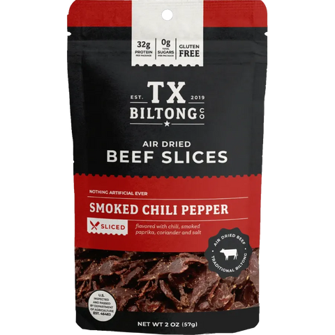 Beef Biltong Slab - Smoked Chili Pepper – TX Biltong