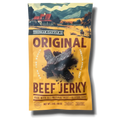 Pack of Thomas Cattle Co. Original Beef Jerky with a scenic background on packaging