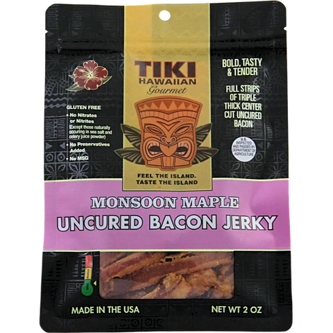 Tiki Hawaiian Monsoon Maple Bacon Jerky, 2.0-oz