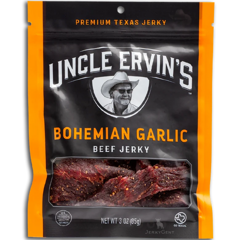 Uncle Ervin's Bohemian Garlic Premium Beef Jerky, 3.0-oz