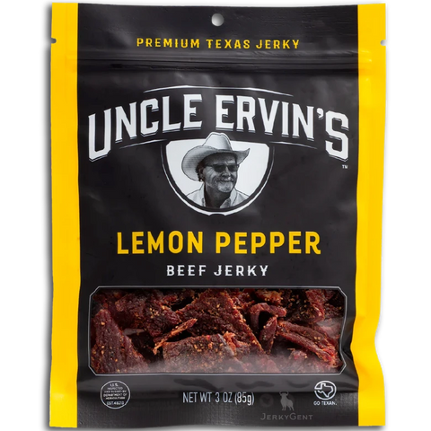 Uncle Ervin's Lemon Pepper Premium Beef Jerky, 3.0-oz