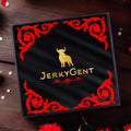 JerkyGent Valentine's Day Beef Jerky Gift Box Front of Box Mockup