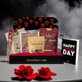 JerkyGent Valentine's Day Beef Jerky Gift Box Open Box Mockup 2