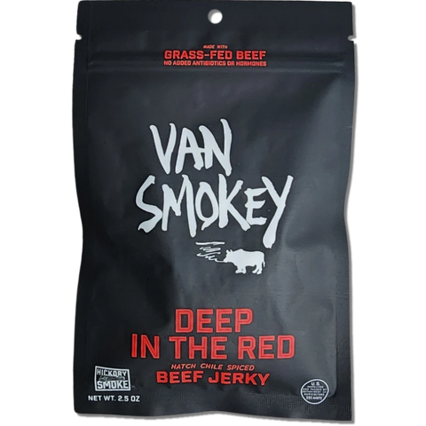 Van Smokey Deep In The Red Hatch Chile Spiced Beef Jerky