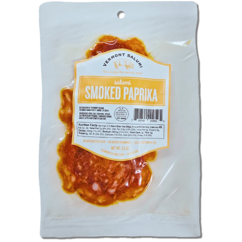 Vermont Salumi Pre-sliced Smoked Paprika Salami