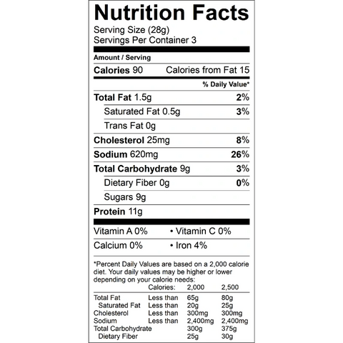 Werner Beef Jerky Nutrition Facts