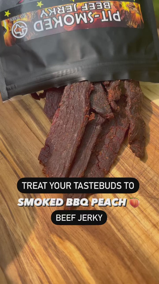 Brockhouse BBQ Peach Hickory Smoked Beef Jerky, 2.0oz
