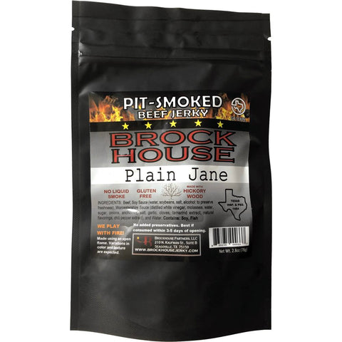 Brock House Beef Jerky Plain Jane Original Front