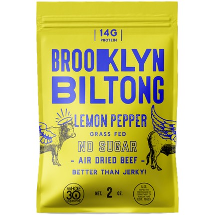 Brooklyn Bilton Lemon Pepper Flavored Biltong Sugar Free