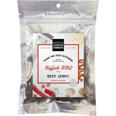 Peoples Choice Beef Jerky Test Kitchen Buffalo BBQ