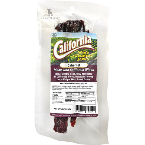 California Cabernet Wine Flavored Hand-Crafted Beef Jerky 
