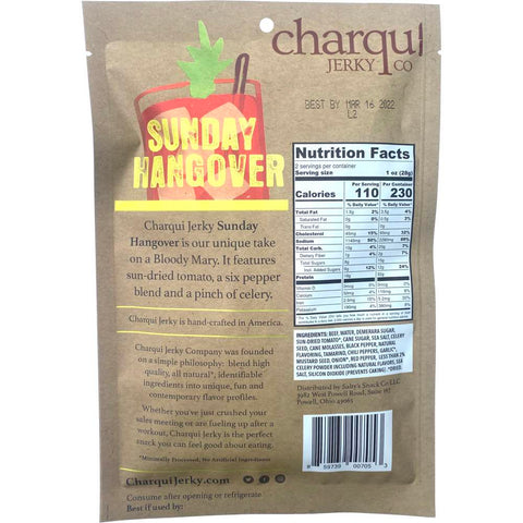 Charqui Jerky Co Sunday Hangover Bloody Mary Jerky Back