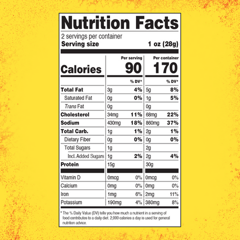 Vacadillos Chipotle Honey Nutrition Facts