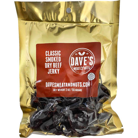 Dave's Meat & Nuts Classic Smoked Dry Beef Jerky