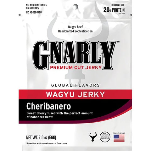 Gnarly Jerky Cheribanero Cherry Habanero Beef Jerky