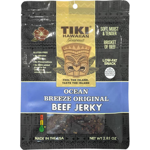 Hawaiian Tiki Gourmet Beef Jerky Ocean Breeze Original Beef Jerky