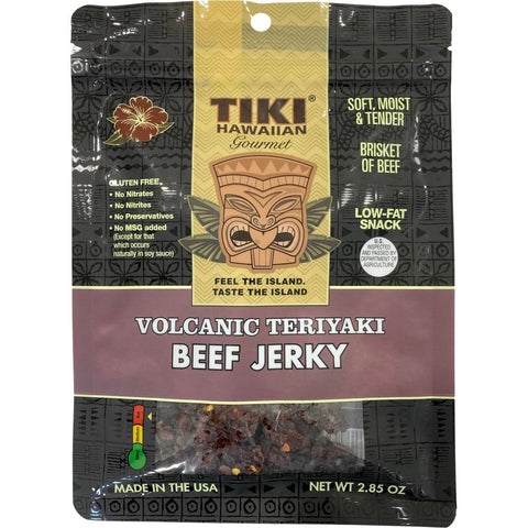 Tiki Hawaiian Volcanic Teriyaki Spicy Beef Jerky