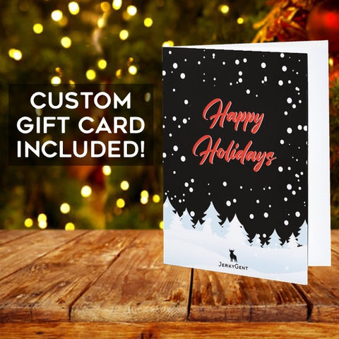 Beef Jerky Gift Box Holiday Card