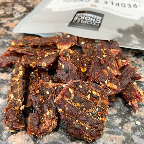 People's Choice Garlic Ginger Small Batch Beef Jerky, 2.5-oz - JerkyGent