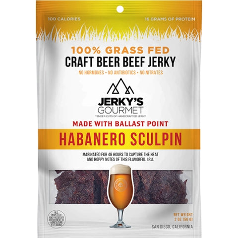 Jerky's Gourmet Habanero Sculpin IPA Beef Jerky