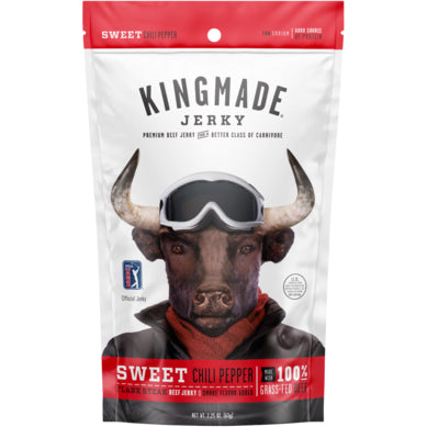 Kingmade Jerky Sweet Chili Pepper Flank Steak Beef Jerky