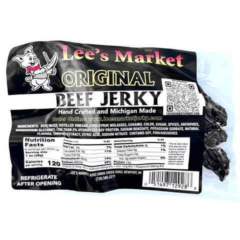 Lee's Market Jerky Original Beef Jerky, 2.0-oz